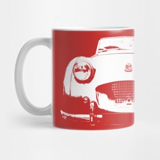 Triumph TR2 1950s British classic car monoblock white Mug